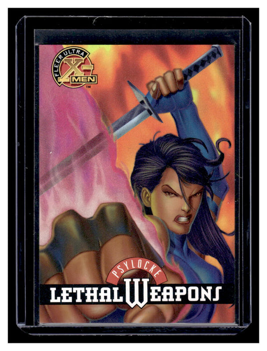 1995 Fleer Ultra Marvel X-Men All-Chromium Lethal Weapons HoloFlash Card #7 PSYLOCKE