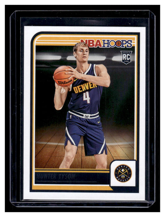 2023-24 NBA Hoops #259 Hunter Tyson Rookie RC (Denver Nuggets)