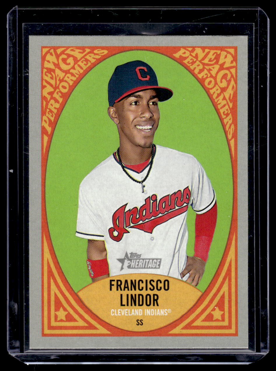 2019 Topps Heritage "New Age Performers" #NAP-7 Francisco Lindor (Cleveland Indians)