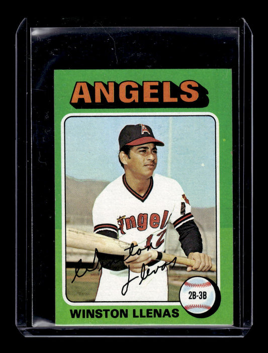 1975 Topps Mini #597 Winston Llenas (California Angels)