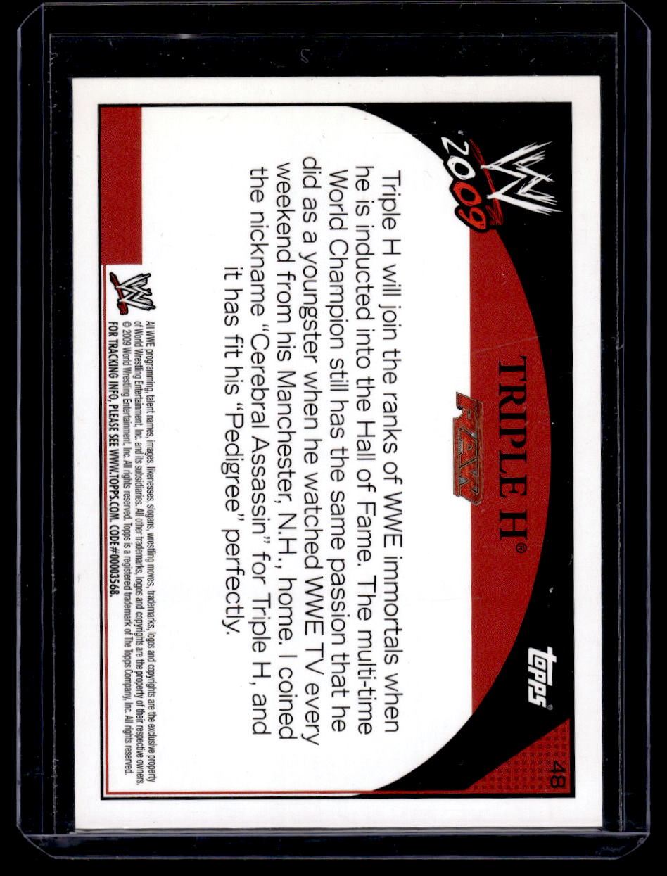 2009 Topps WWE Triple H #48