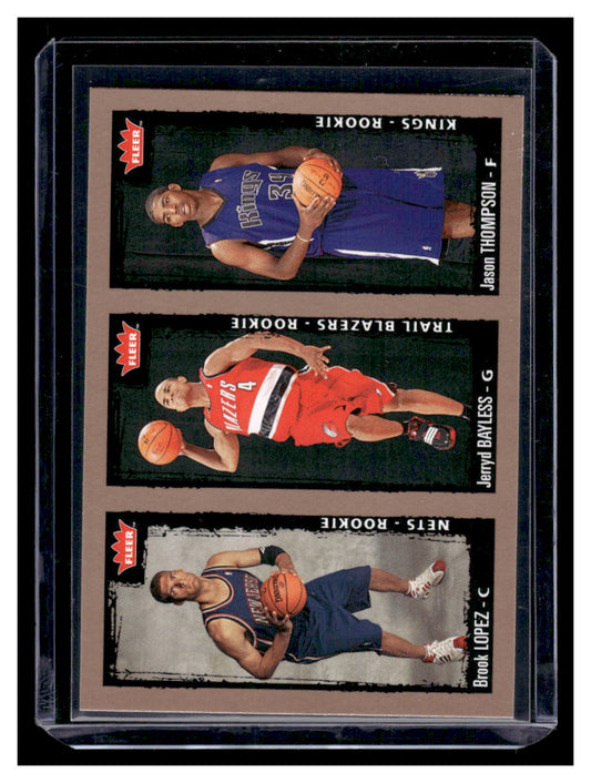 2008 Fleer #239 Brook Lopez / Jason Thompson / jjerryd Bayless Rookie RC