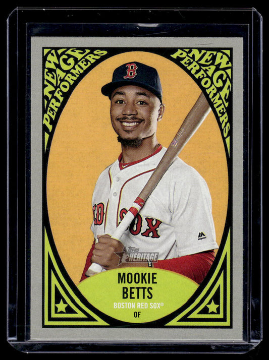 2019 Topps Heritage "New Age Performers" #NAP-2 Mookie Betts (Boston Red Sox)