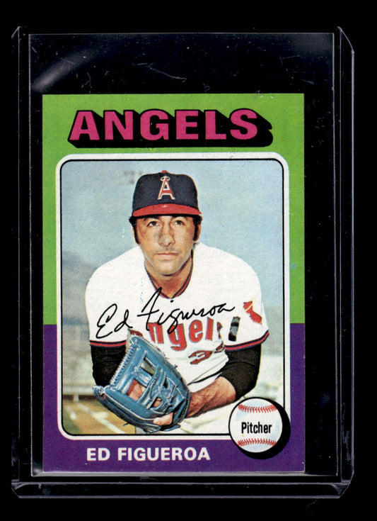 1975 Topps Mini #476 Ed Figueroa RC Rookie (California Angels)