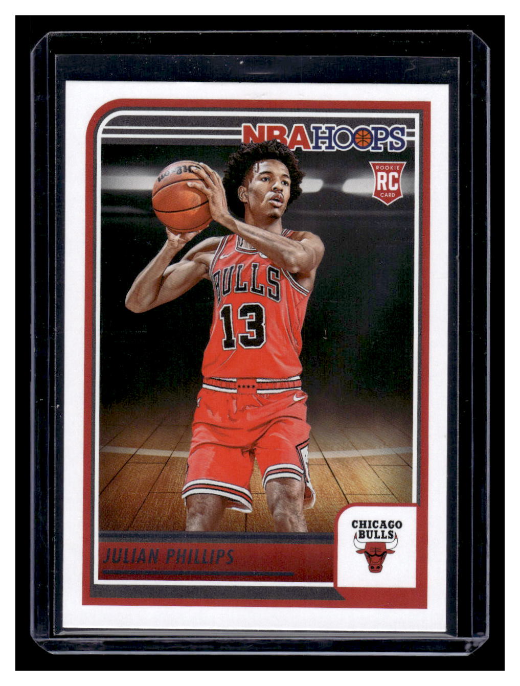 2023-24 NBA Hoops #256 Julian Phillips Rookie RC (Chicago Bulls)