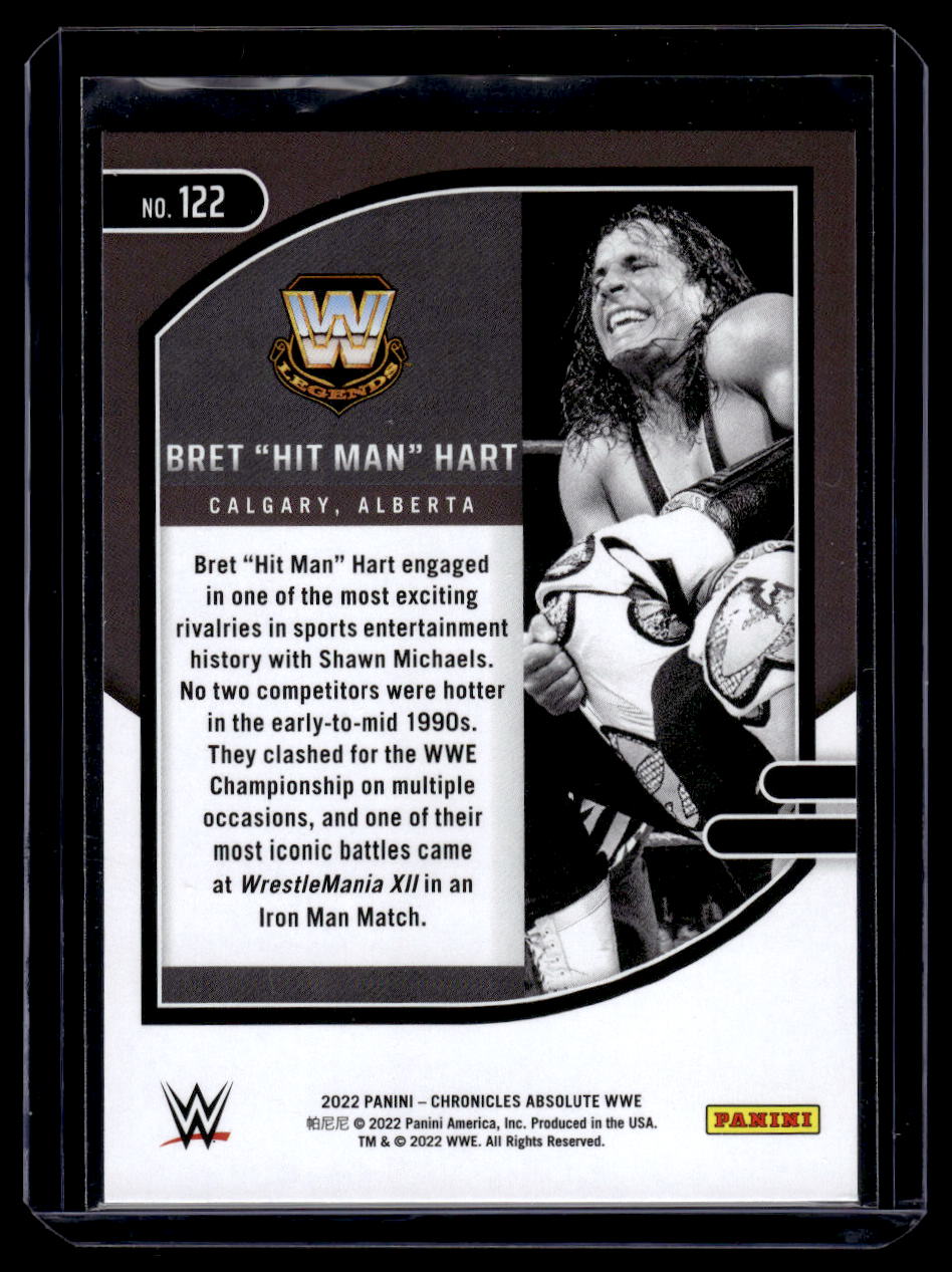 2022 Panini WWE Chronicles Absolute Bret “The Hitman” Hart #122