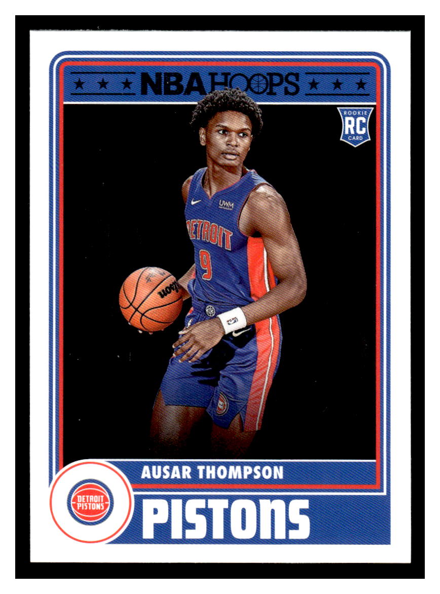 2023-24 Panini NBA Hoops Tribute #293 Ausar Thompson Rookie RC (Detroit Pistons)