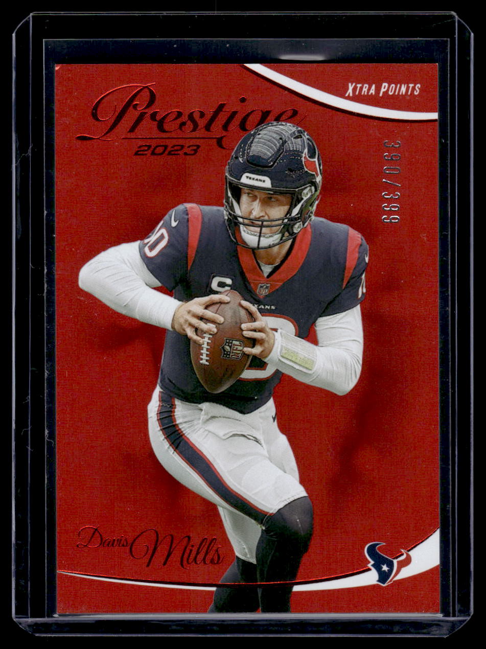 2023 Panini Prestige "Extra Points" RED #118 Davis Mills #'d /399 (Houston Texans)