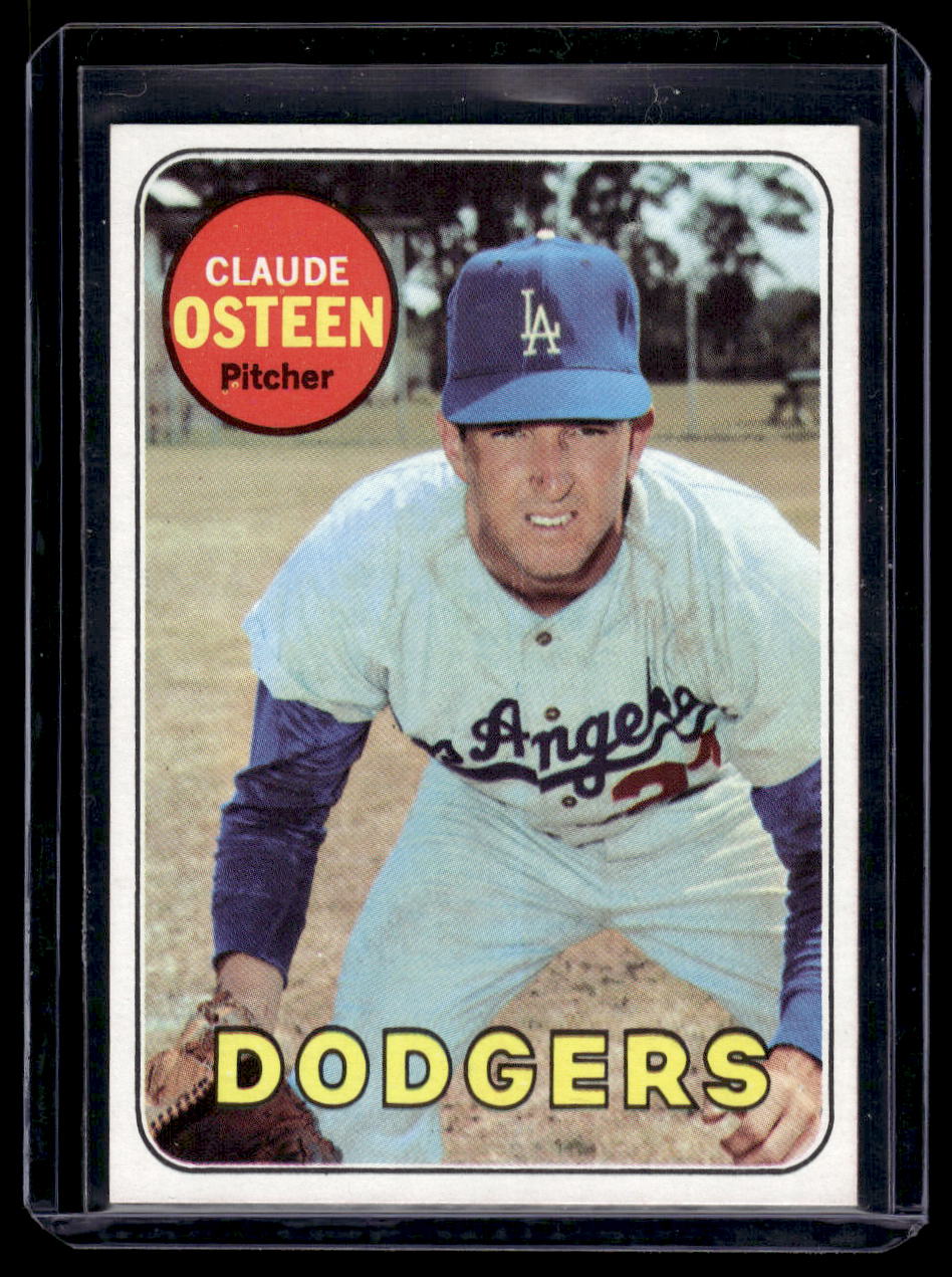 1969 Topps #528 Claude Osteen (Los Angeles Dodgers)