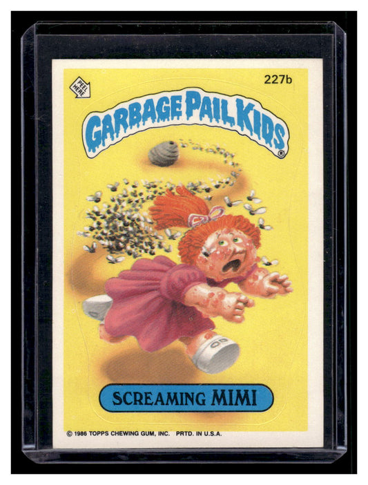 1987 Topps Garbage Pail Kids Screaming Mimi #227b