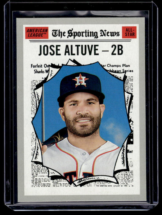 2019 Topps Heritage "Sporting News" #353 Jose Altuve (Houston Astros)