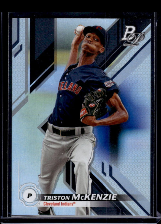 2019 Bowman Platinum "Top Prospects" #TOP-99 Triston McKenzie (Cleveland Indians)