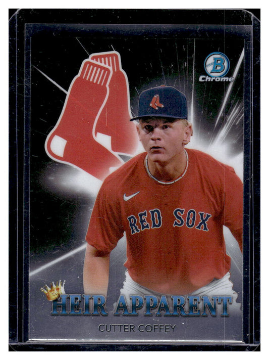 2022 Bowman Chrome "Heir Apparent" #HA-14 Cutter Coffey (Boston Red Sox)