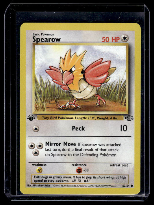 1999 Pokemon Jungle Base Set Card #52 Spearow 1st Edition