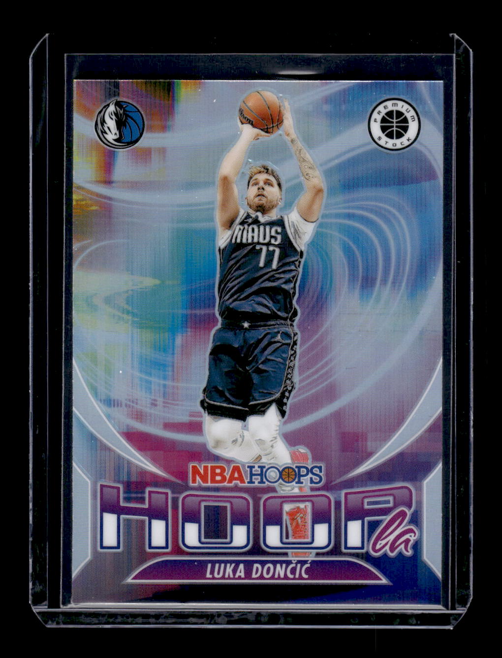 2023-24 Hoops Premium Stock Hoopla Silver Prizm #7 Luka Doncic (Dallas Mavericks)