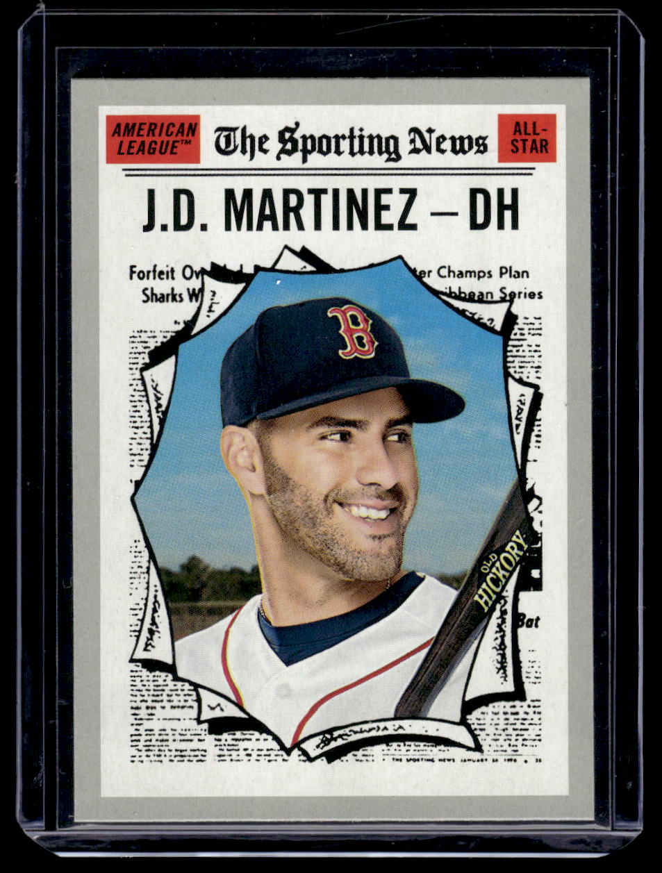 2019 Topps Heritage "Sporting News" #359 J.D. Martinez (Boston Red Sox)