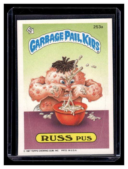 1987 Topps Garbage Pail Kids Russ Pus #253a