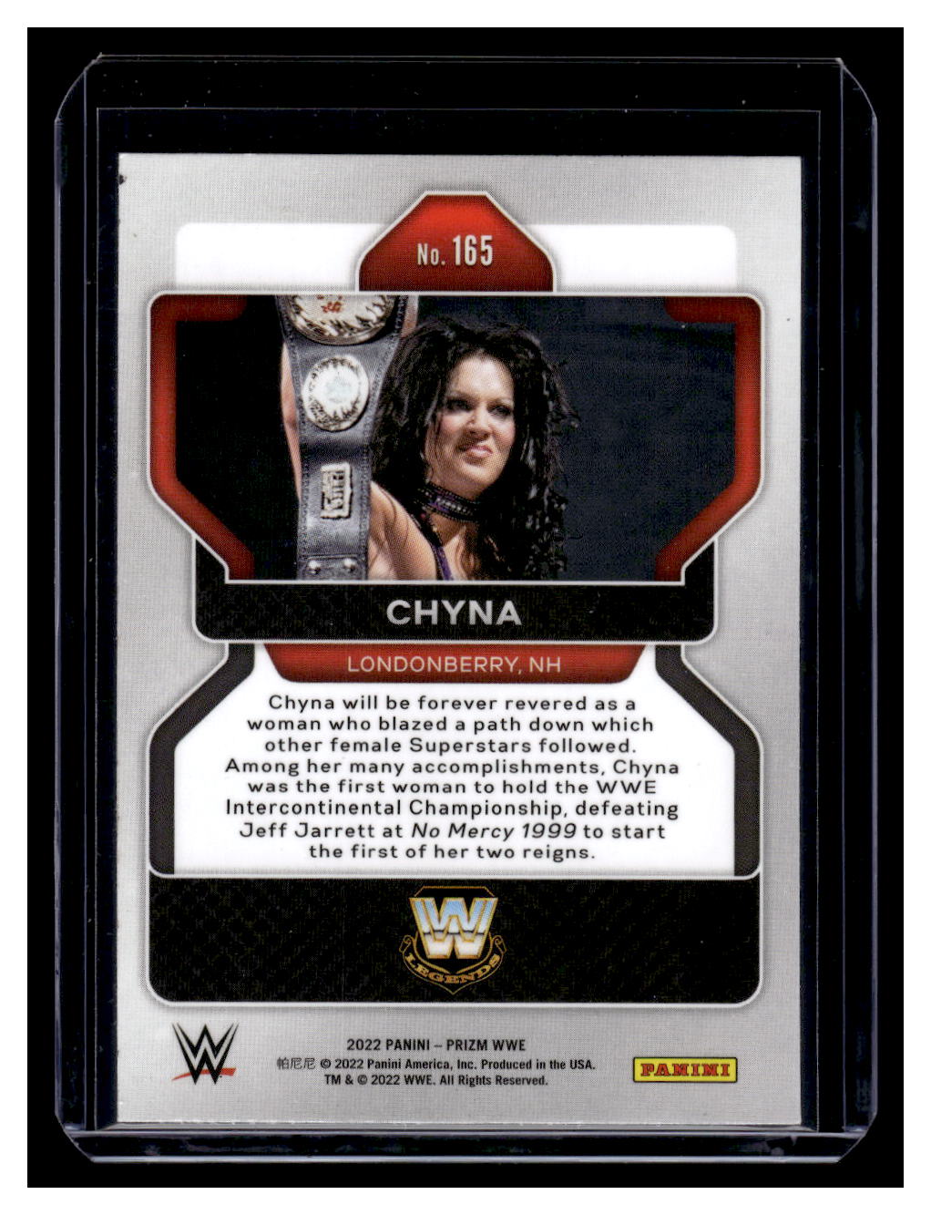 2022 Panini Prizm WWE CHYNA #165