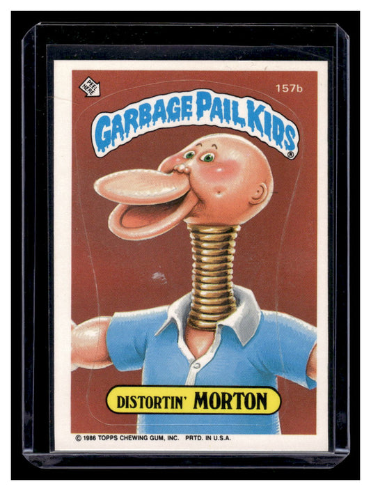 1986 Topps Garbage Pail Kids Distortin' Morton #157b