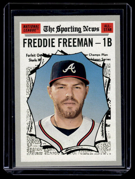 2019 Topps Heritage "Sporting News" #362 Freddie Freeman (Atlanta Braves)