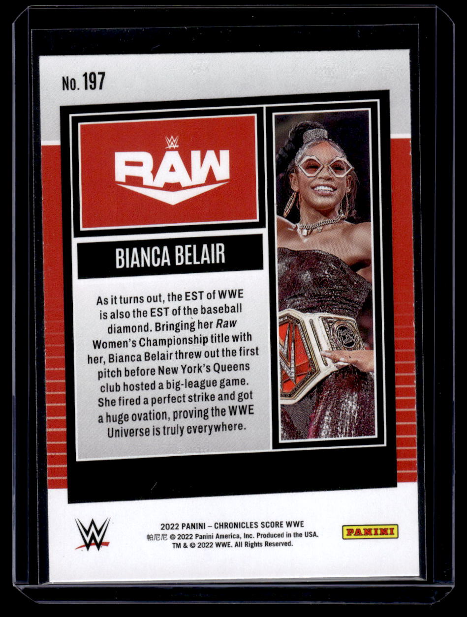 2022 Panini Chronicles WWE Bianca Belair Score #197