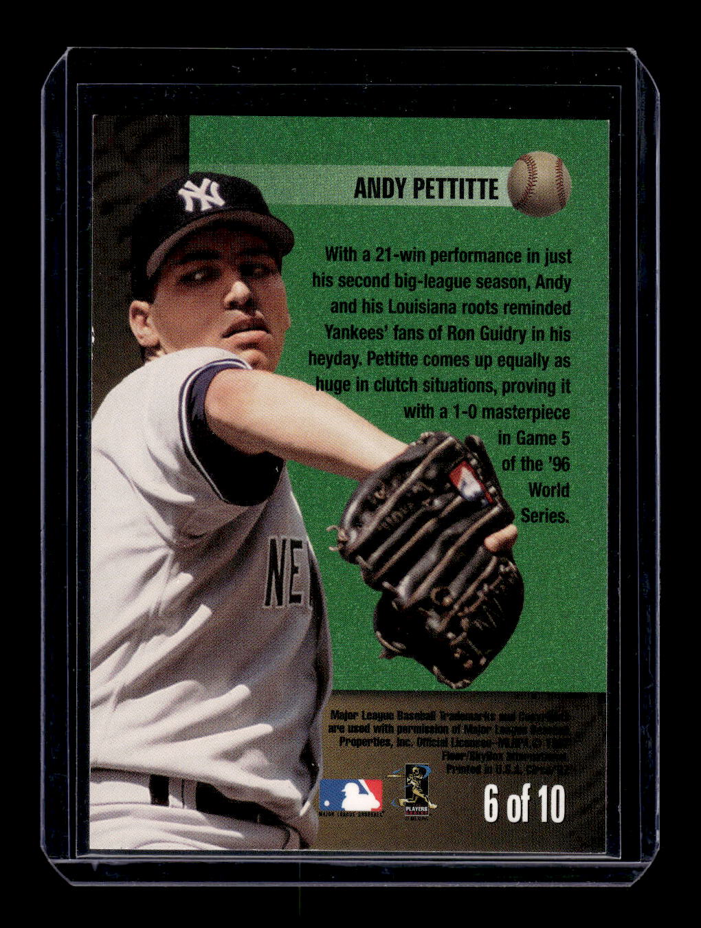 1997 Circa Fast Track #6 Andy Pettitte (New York Yankees)