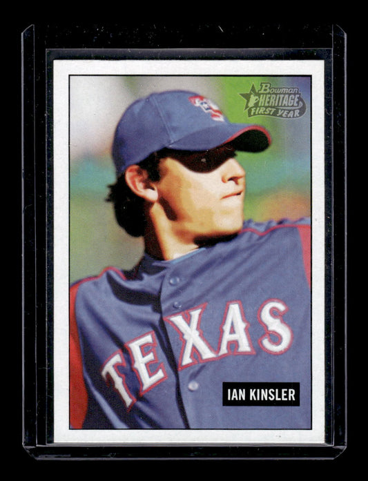 2005 Bowman Heritage Rookie Card #240 Ian Kinsler (Texas Rangers)