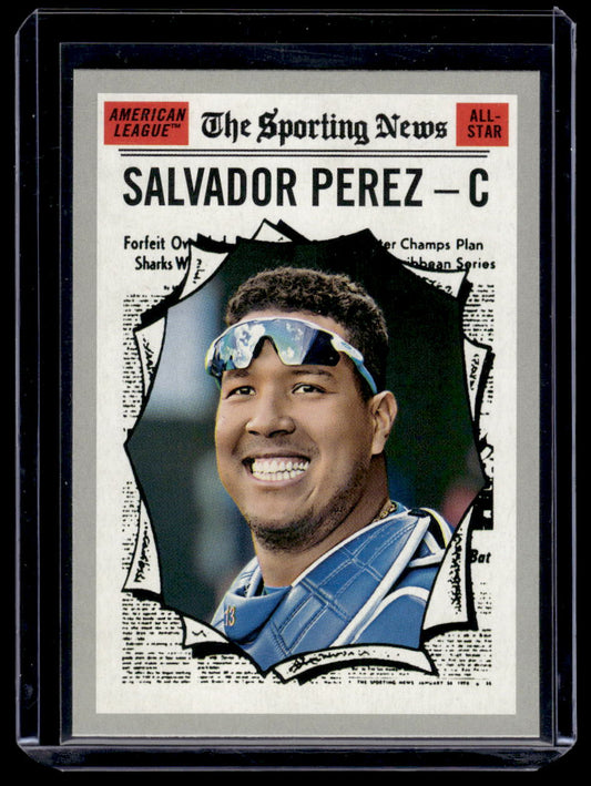 2019 Topps Heritage "Sporting News" #351 Salvador Perez (Kansas City Royals)