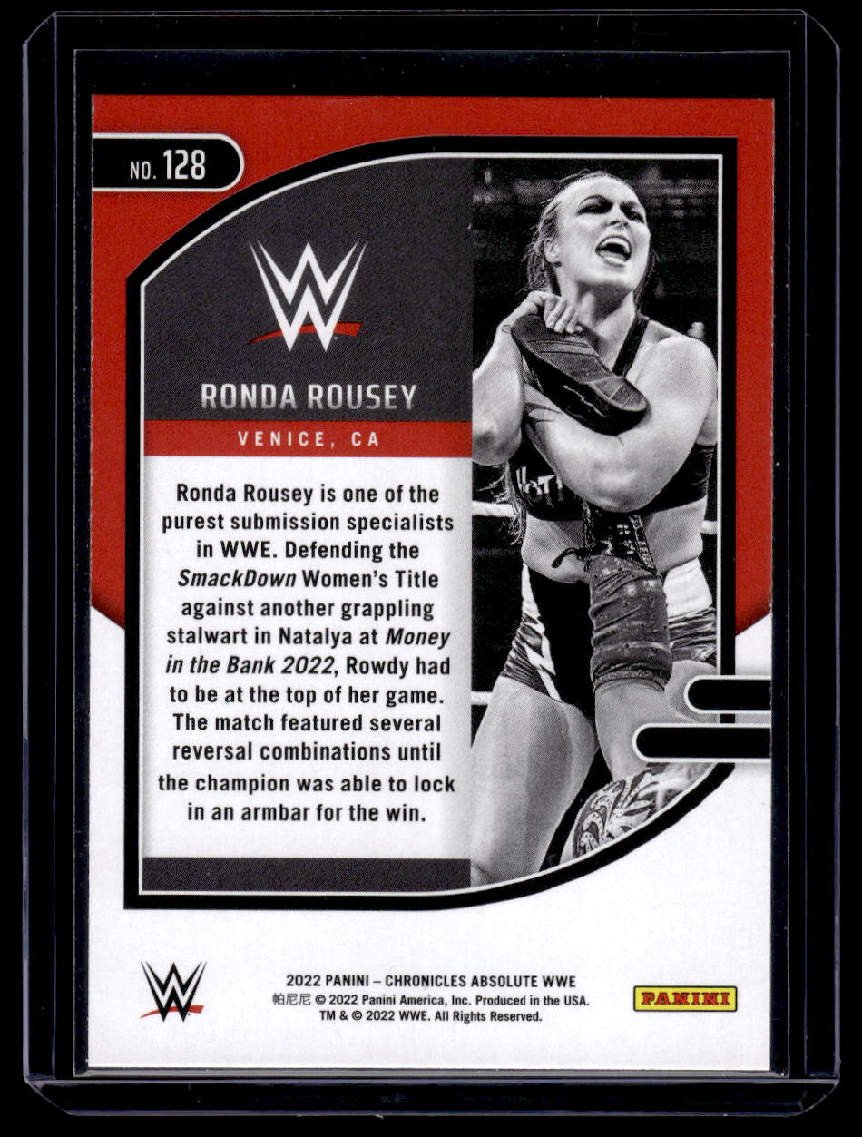 2022 Panini Chronicles Absolute WWE Ronda Rousey #128