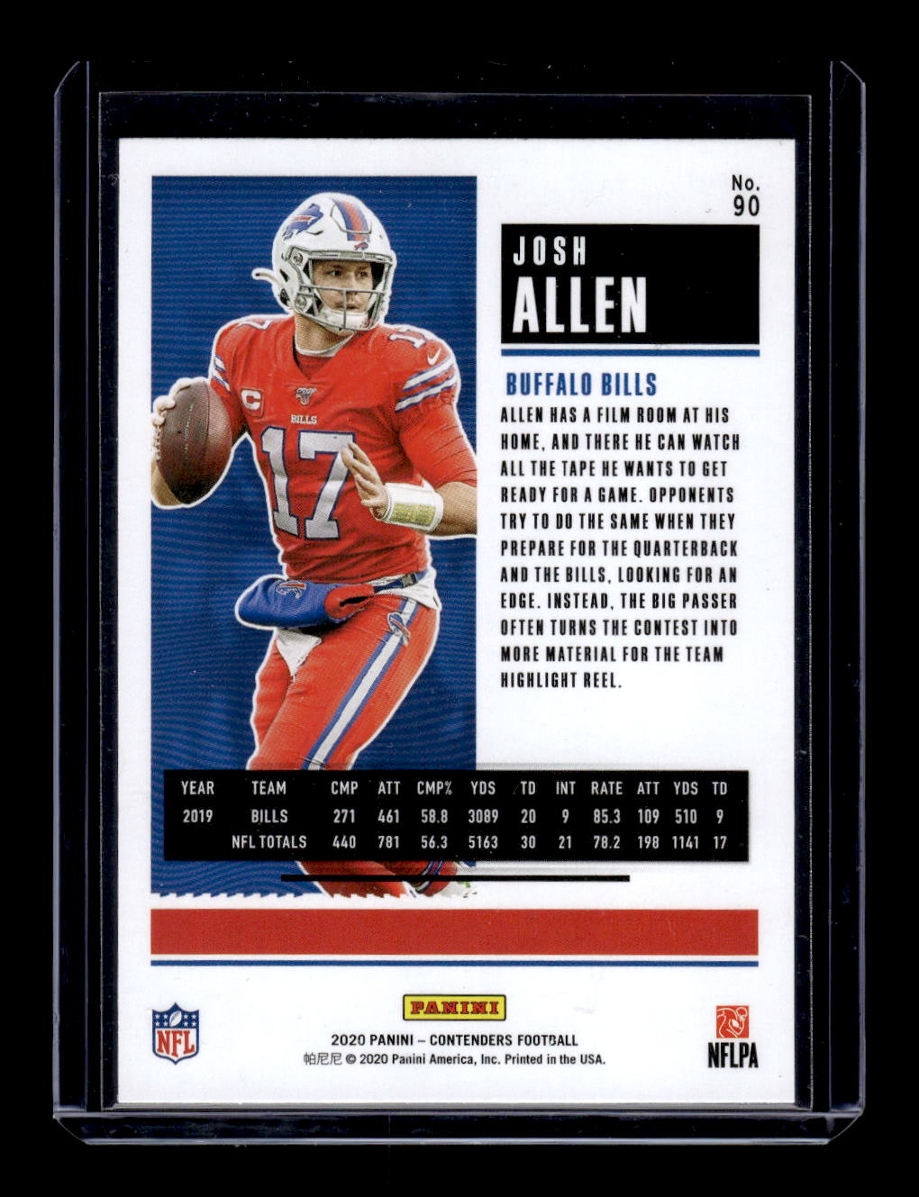 2020 Panini Contenders #90 Josh Allen (Buffalo Bills)