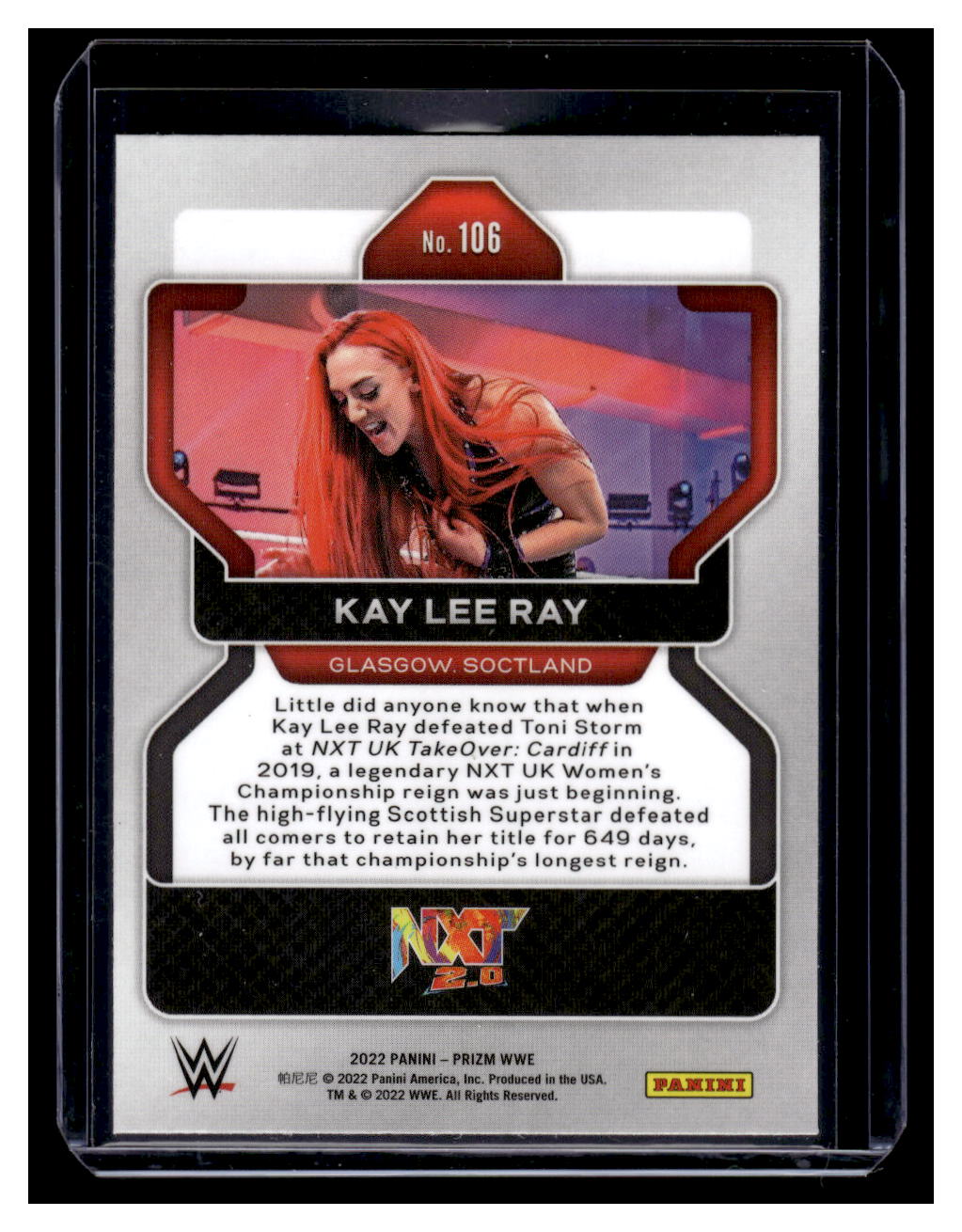 2022 Panini Prizm WWE Kay Lee Ray #106