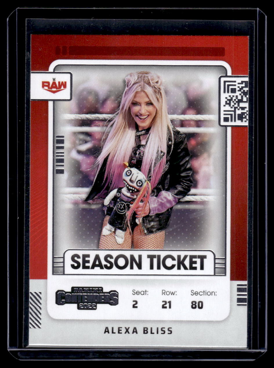 2022 Panini Chronicles WWE Contenders Season Ticket Alexa Bliss #109