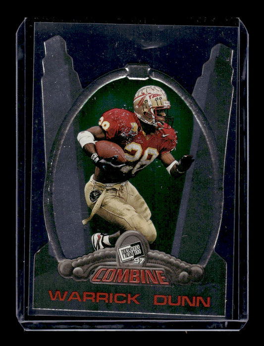 1997 Press Pass Die-Cut Combine #2 Warrick Dunn (Florida State)