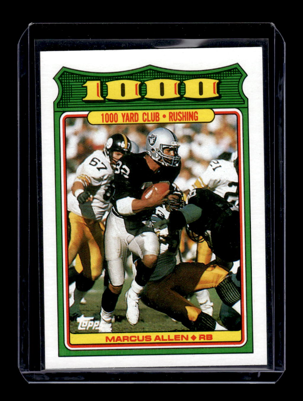 1988 Topps 1000 Yard Club #27 Marcus Allen (Los Angeles Raiders)