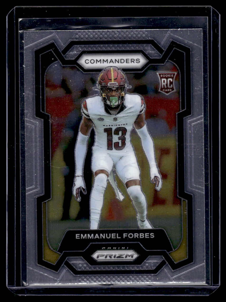 2023 Panini Prizm #399 Rookie RC Emmanuel Forbes (Washington Commanders)