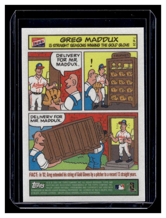 2003 Bazooka Comics #7 Greg Maddux (Atlanta Braves)