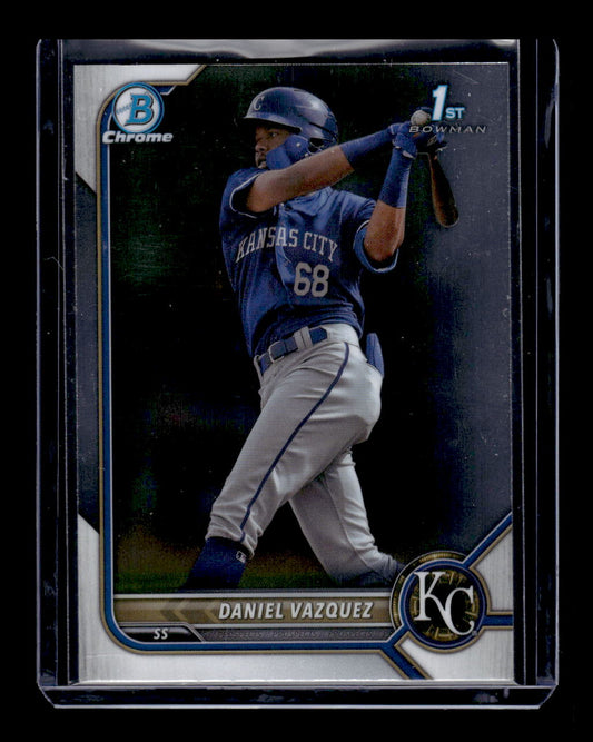 2022 Bowman Chrome #BCP-199 Daniel Vazquez RC Rookie (Kansas City Royals)