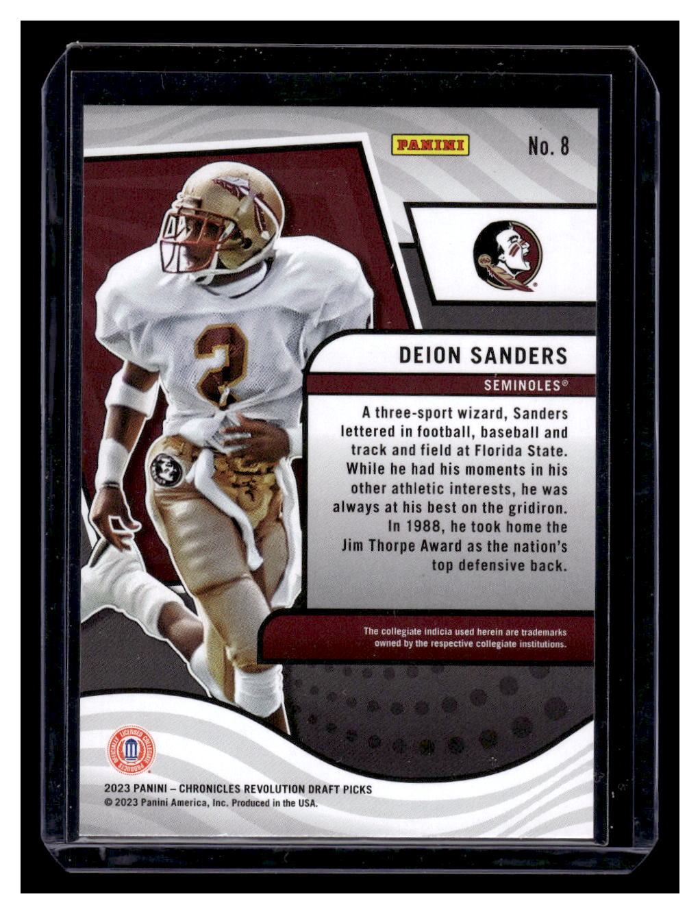 2023 Panini Chronicles Draft Picks Revolution #8 Deion Sanders