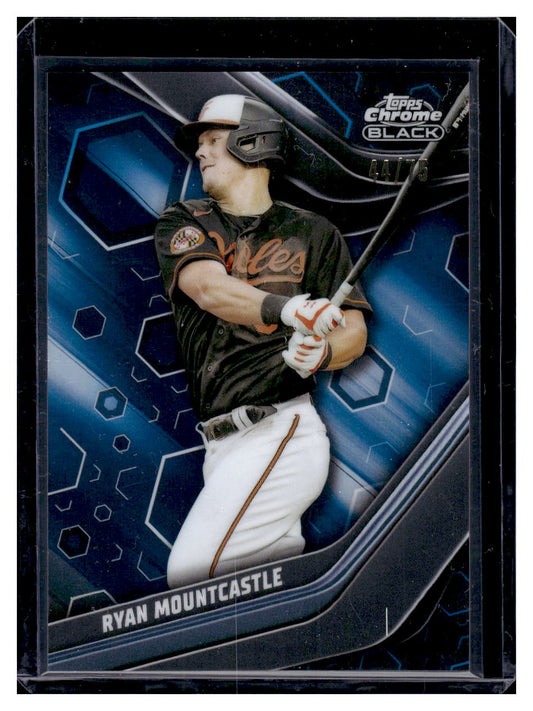 2023 Topps Chrome Black #17 Ryan Mountcastle #'d /75 (Baltimore Orioles)