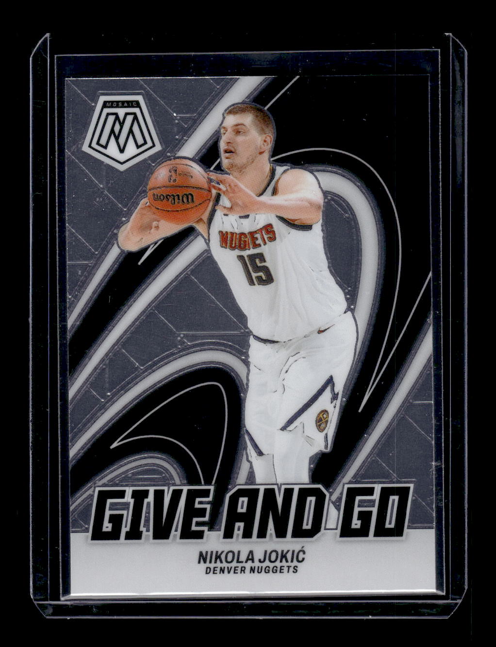 2022-23 Panini Mosaic Give and Go #15 Nikola Jokic (Denver Nuggets)