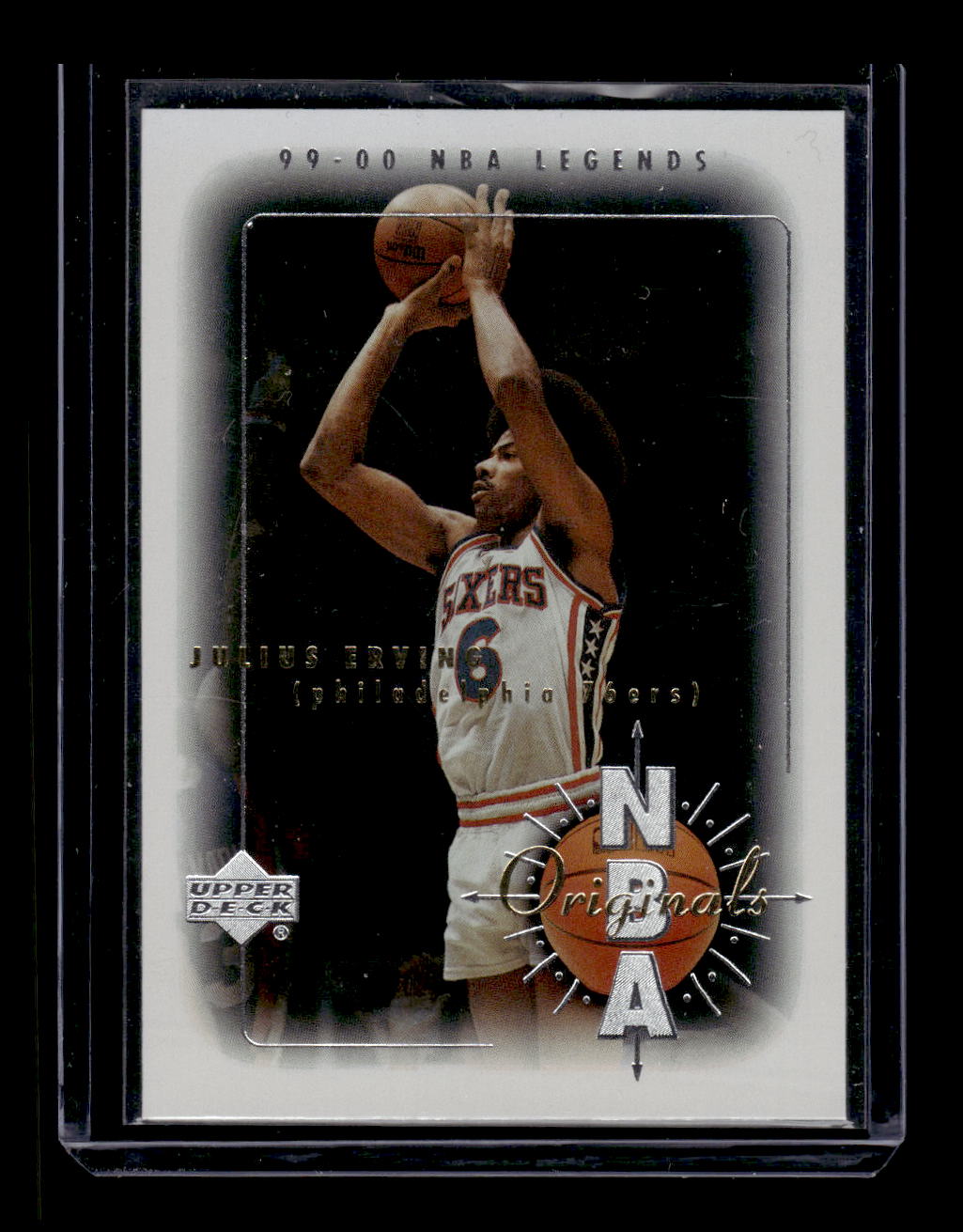 2000 Upper Deck Century Legends NBA Originals #O2 Julius Erving (Philadelphia 76ers)