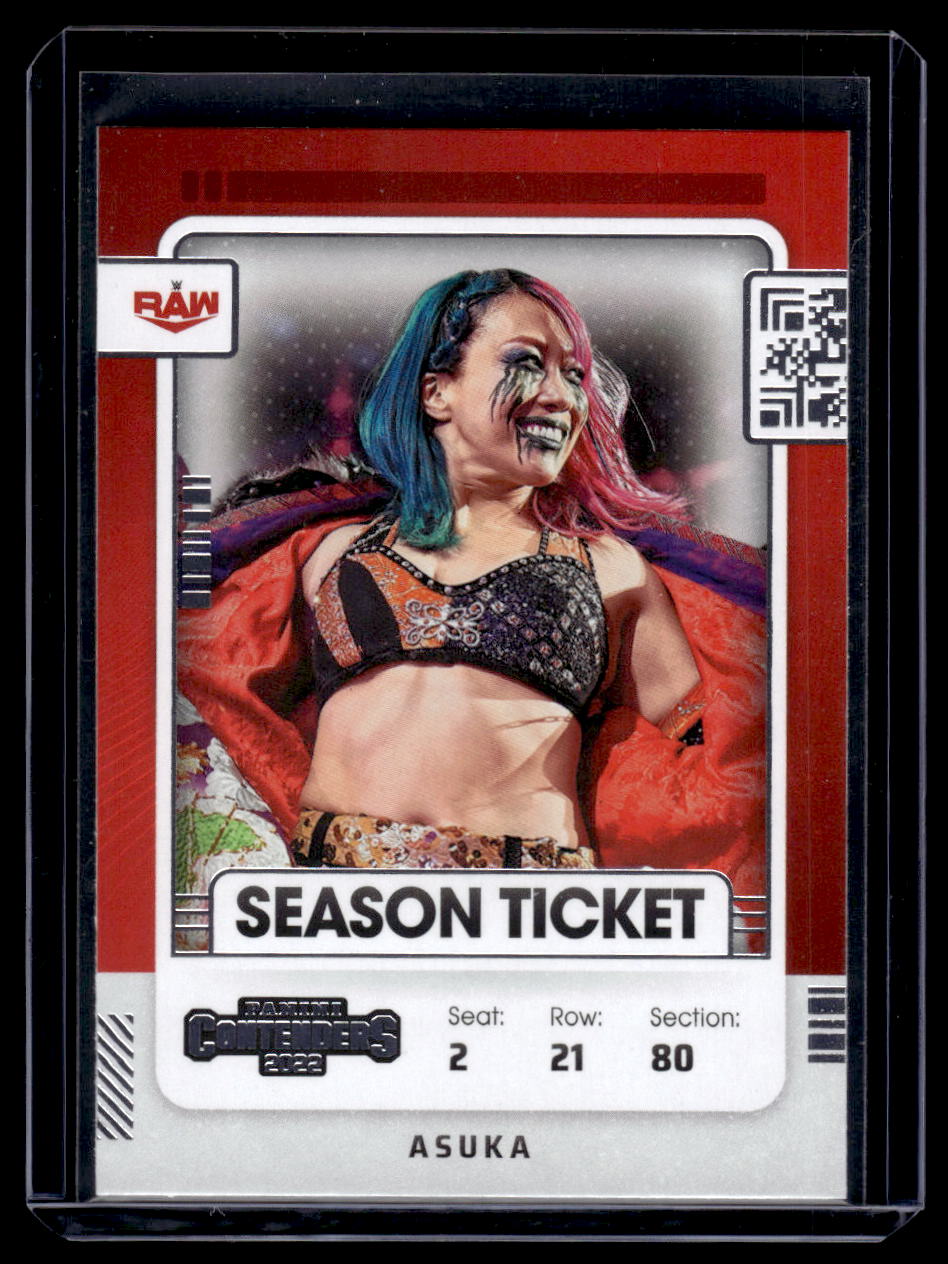 2022 Panini Chronicles WWE Contenders Season Ticket Asuka #101