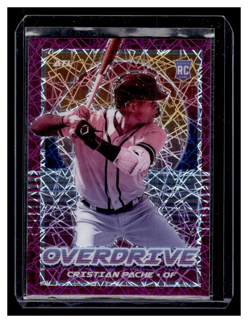 2021 Panini Chronicles "Overdrive Pink Pulsar" #11 Cristian Pache (Atlanta Braves)