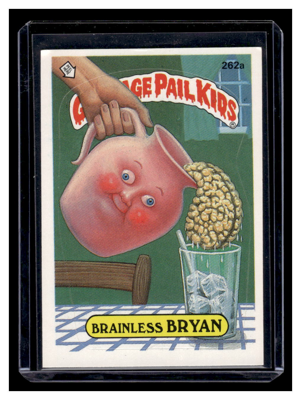 1987 Topps Garbage Pail Kids Brainless Bryan 262a