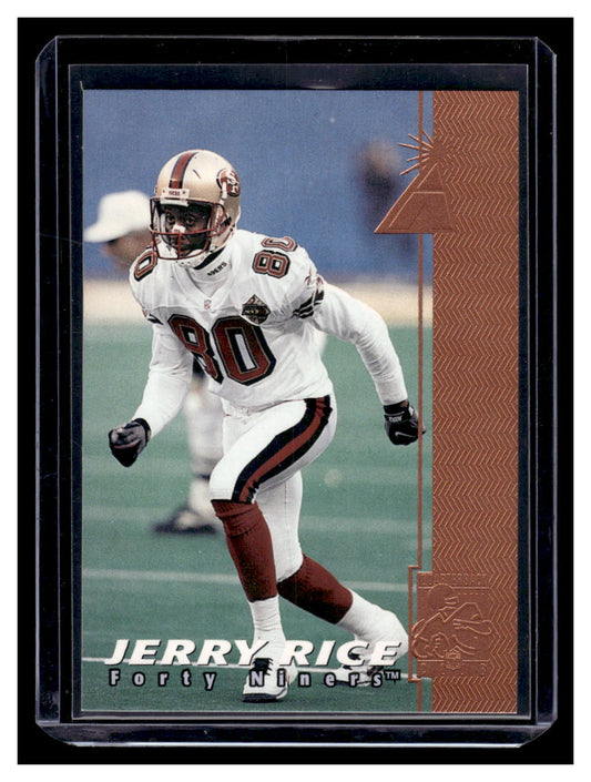 1997 Piinnacle "Rembrandt Embossed Bronze" #7 Jerry Rice (San Francisco 49ers)