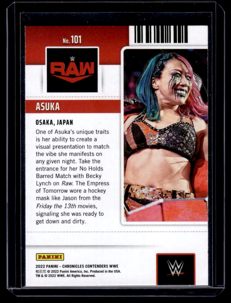 2022 Panini Chronicles WWE Contenders Season Ticket Asuka #101