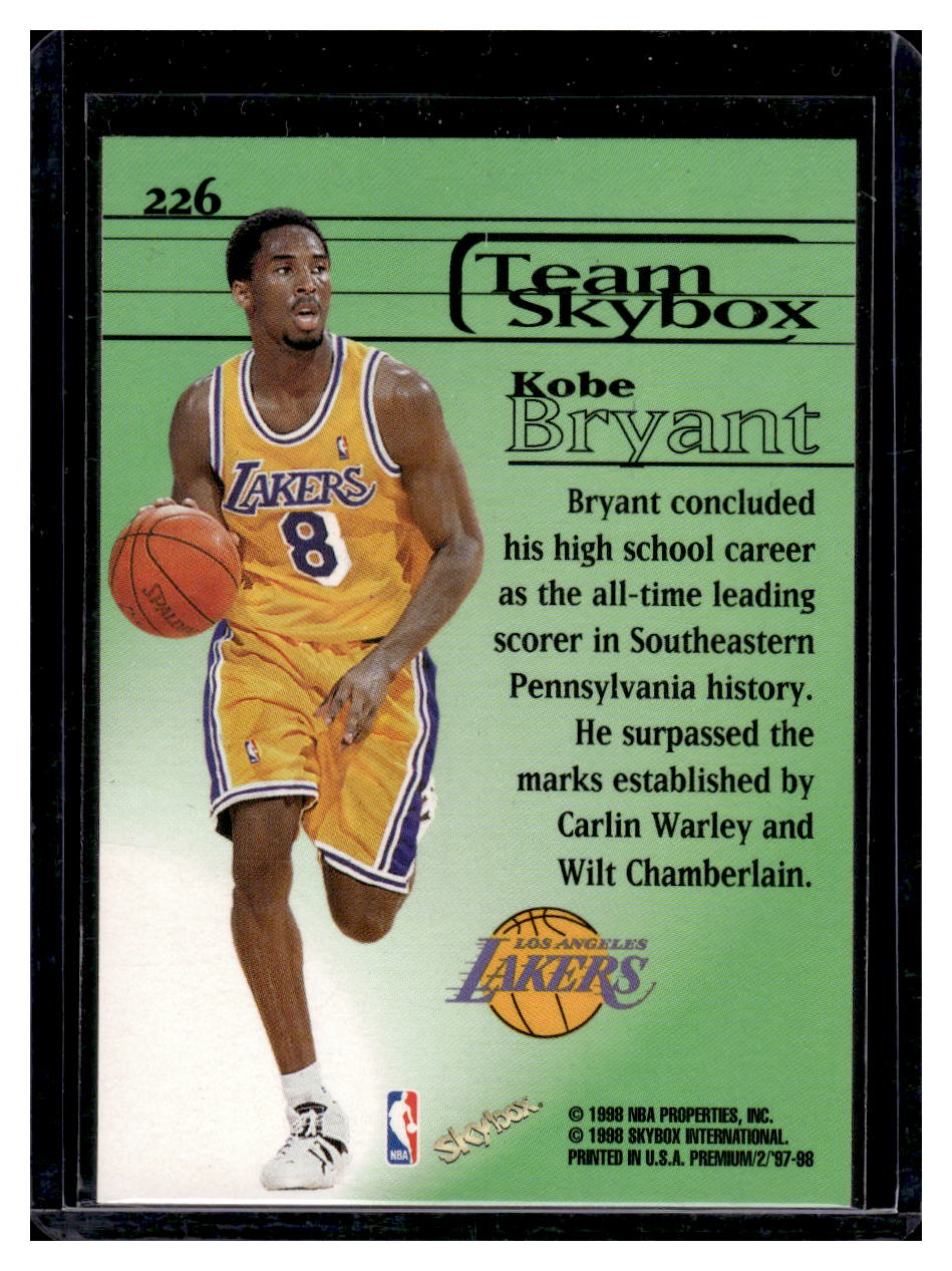 1997 Skybox Premium #226 Kobe Bryant (Los Angeles Lakers)