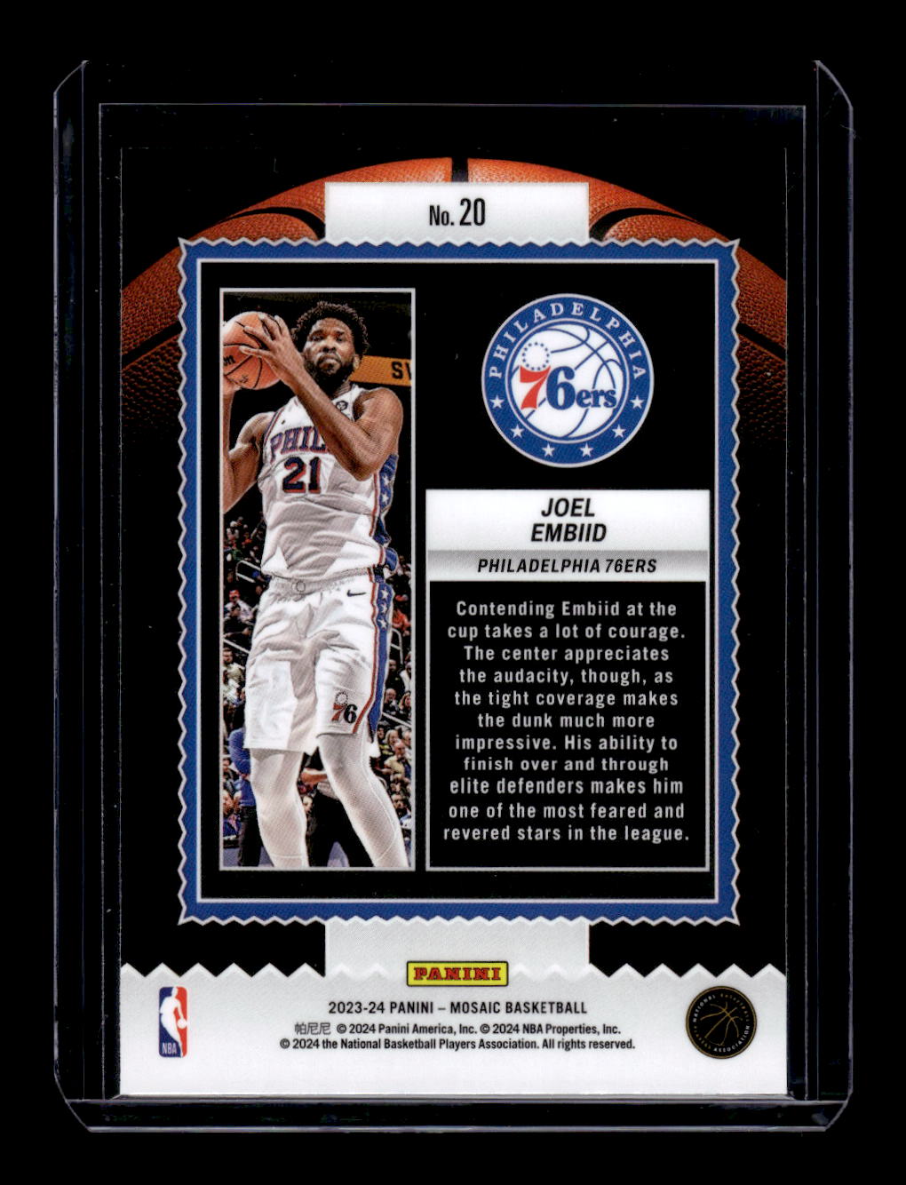 2023-24 Panini Mosaic Jam Masters #20 Joel Embiid (Philadelphia 76ers)