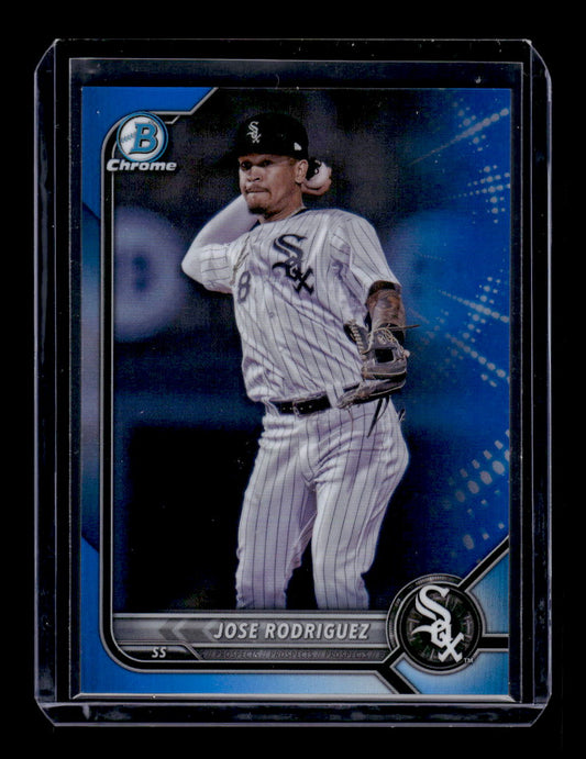 2022 Bowman Chrome Prospect #BCP-185 Jose Rodriguez Blue Refractor #'d /150 (Chicago White Sox)