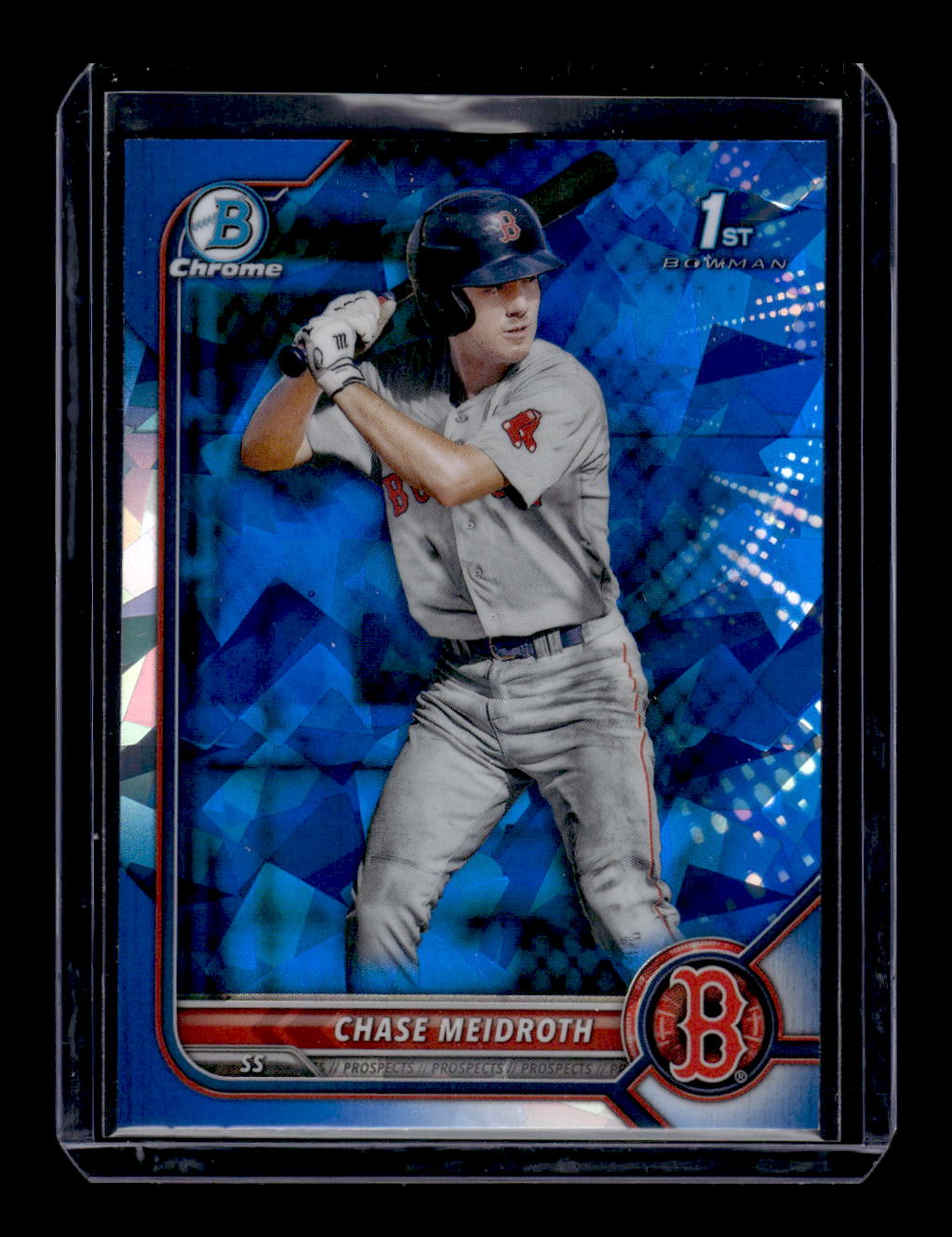 2022 Bowman Chrome "Sapphire Edition" Prospect #BDC-92 Chase Meidroth (Boston Red Sox)